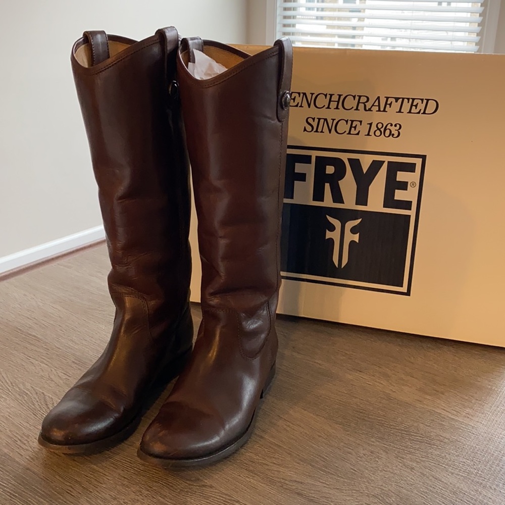 Frye mellissa button leather boots